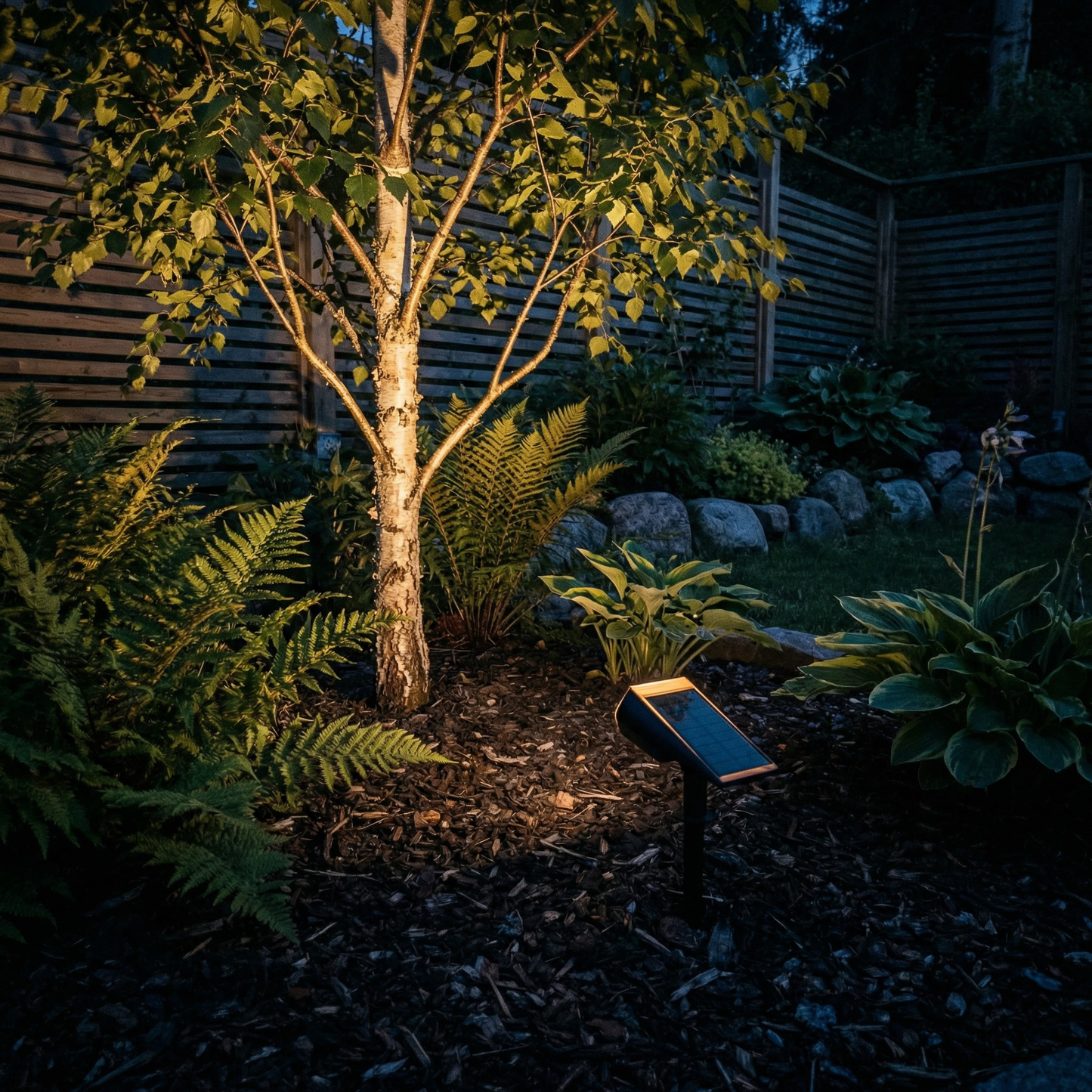 Terra spotlight beam on stone wall